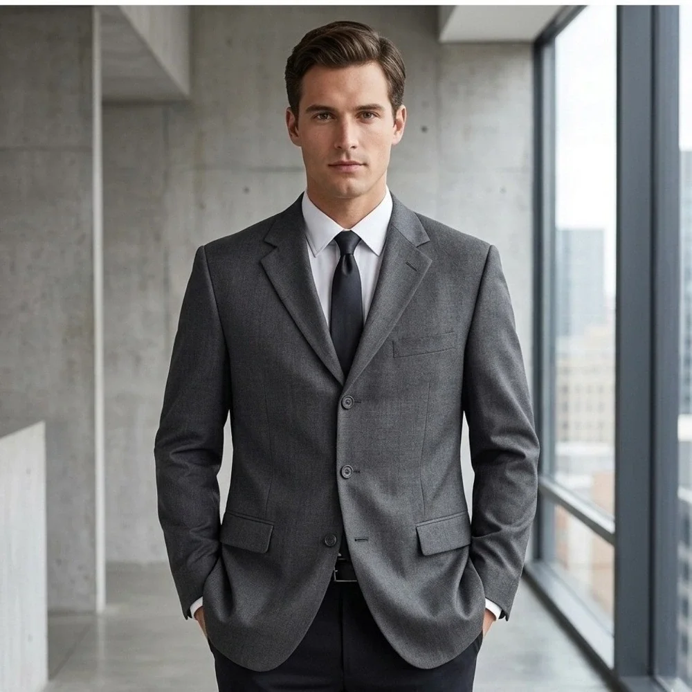 Brooks Brothers‎ 346 Suit Jacket Mens 43L Stretch Wool Sport Coat Vented Blazer